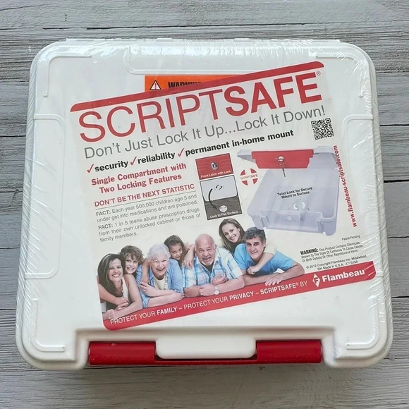 Scriptsafe Prescription Lock Up Box NEW Sealed - Picture 1 of 4